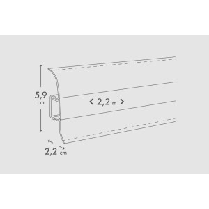 Cezar Zakończenie Premium PVC Dąb Belfast