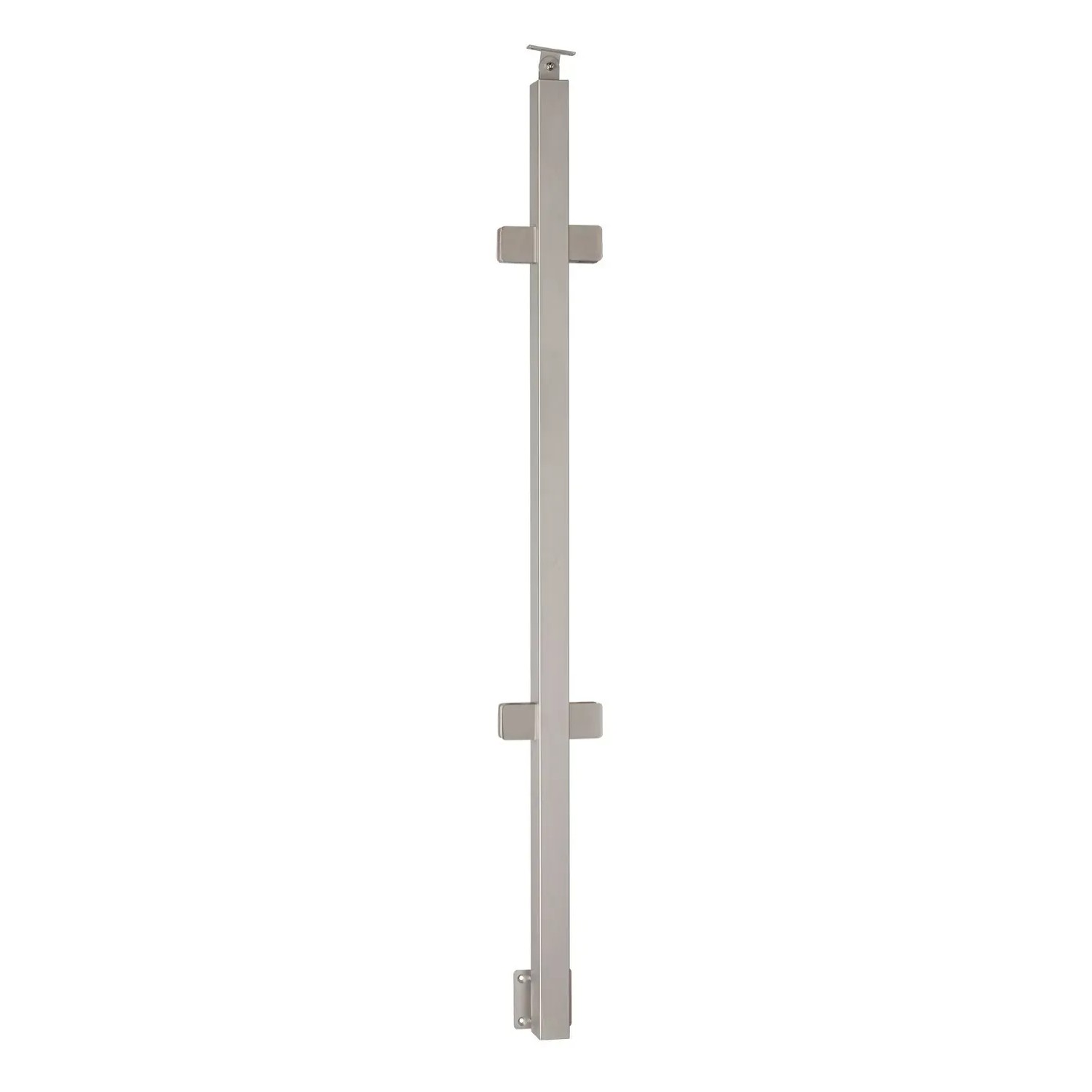 Kornik Słupek płaski pionowy do szyby środkowy nierdzewny inox 1200 mm