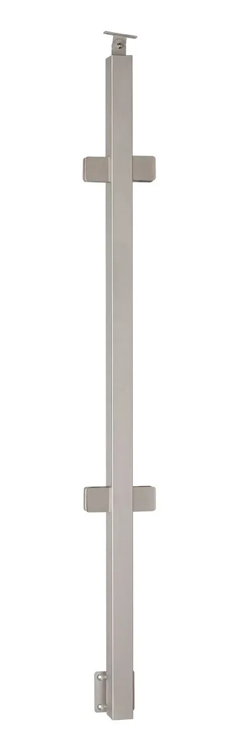 Kornik Słupek płaski pionowy do szyby środkowy nierdzewny inox 1200 mm