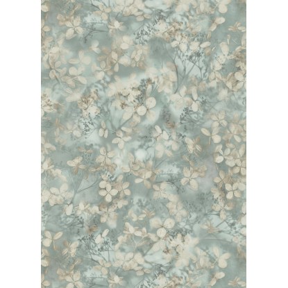 Tapeta winylowa na flizelinie pastelowe listki zielone