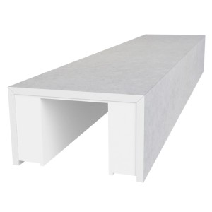 Biała płyta kartonowo-gipsowa t.b.t. do wykończenia wnętrz.