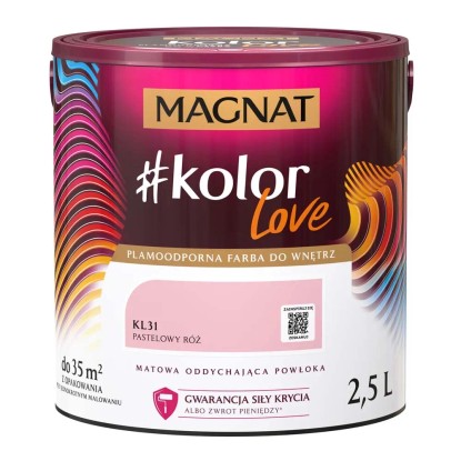 Farba Magnat KolorLove pastelowy róż 2,5 l