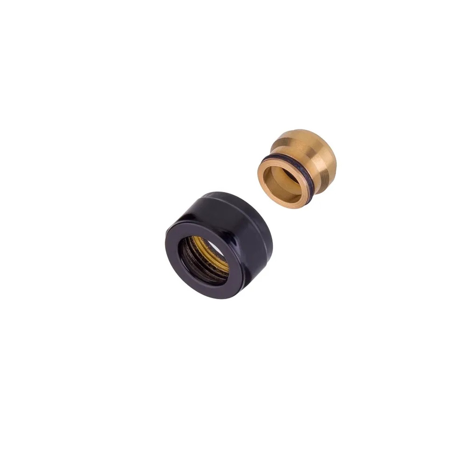 Schlösser Złączka miedź 2 sztuki czarna M22 x 1,5