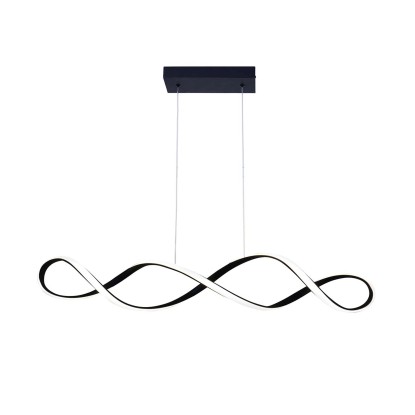 GoldLux Lampa wisząca LED INFINITO L 34W 4000K 5300lm czarna