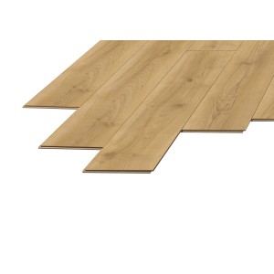 Jasne panele podłogowe laminowane z efektem drewna. Podłoga do wnętrz.