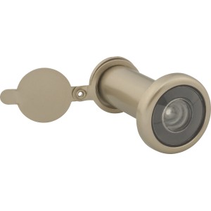 Wizjer do drzwi w kolorze mosiądzu z osłoną do drzwi wejściowych, kategoria: Wizjery.