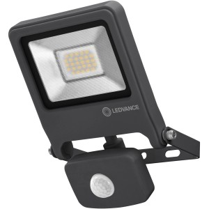 Zewnętrzny reflektor LED Ledvance Endura Flood z czujnikiem, 20W, ciemnoszary. Lampa zewnętrzna z czujnikiem ruchu.