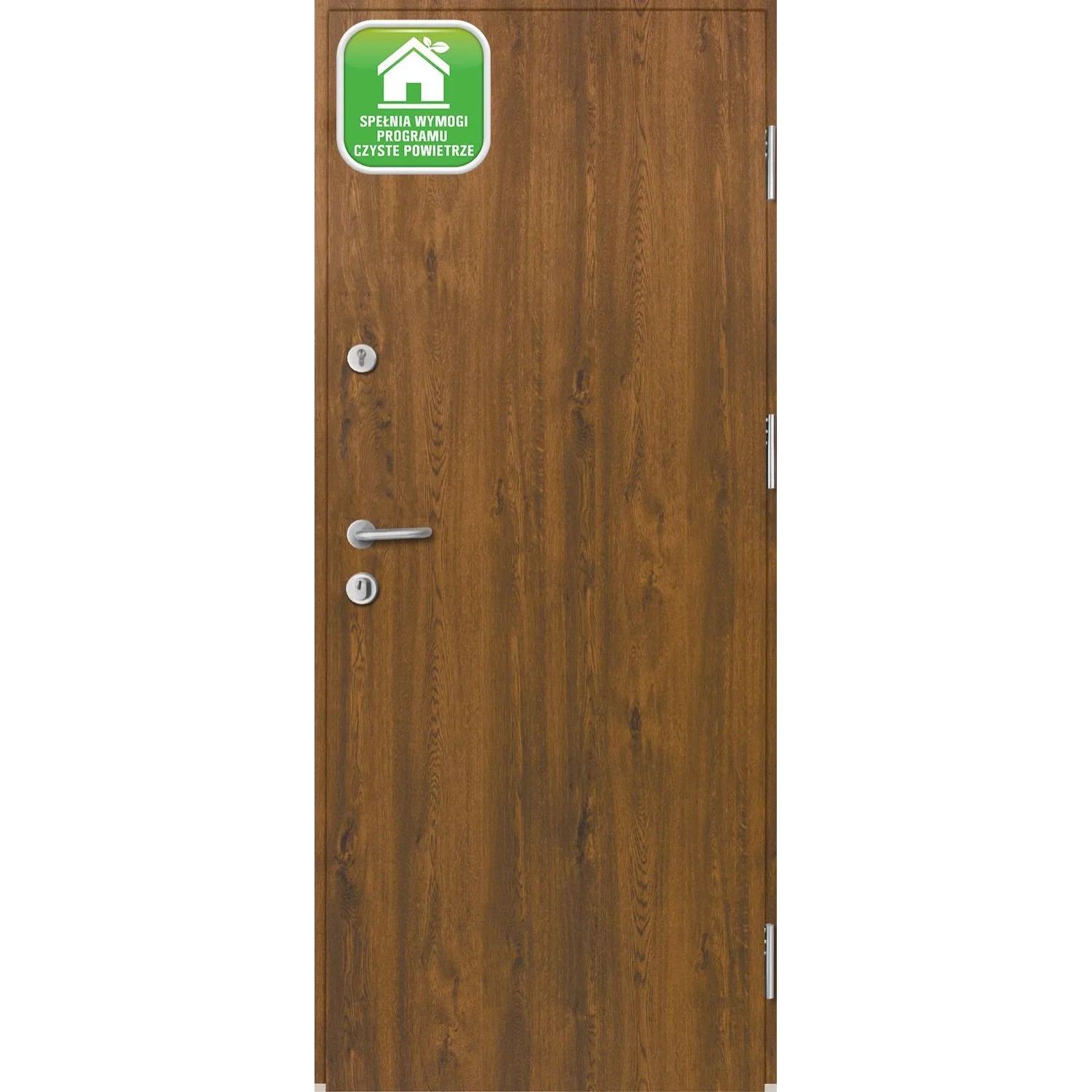Drzwi zewnętrzne Hirus 44 dB RC2 orzech 80L