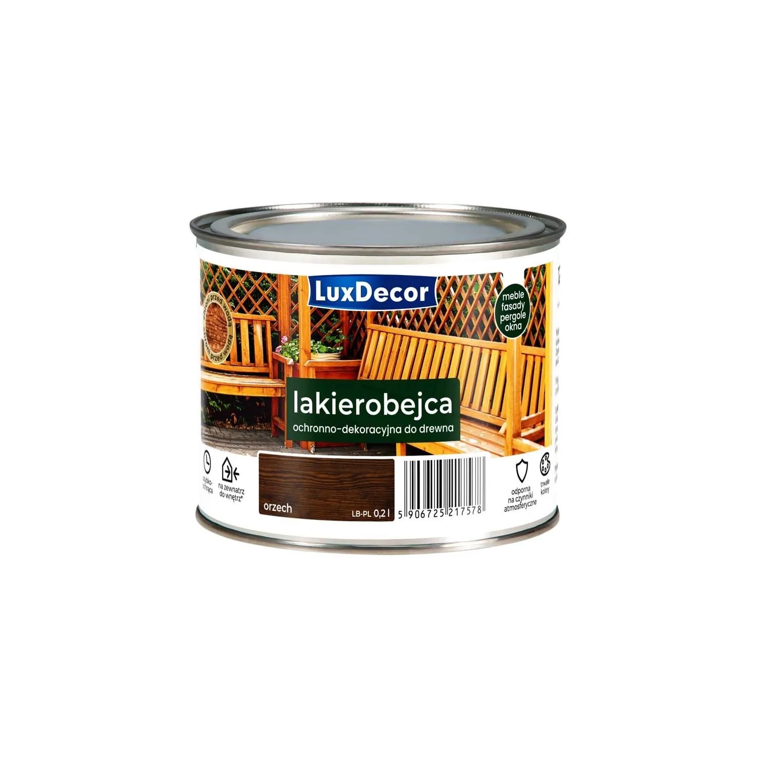 Luxdecor Lakierobejca orzech (7) 0,2 l