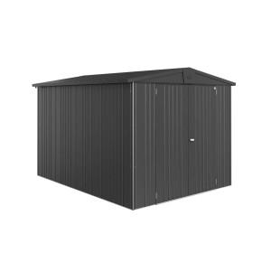 Metalowy domek narzędziowy Biohort Europa, ciemnoszary metalik, 6,8 m².