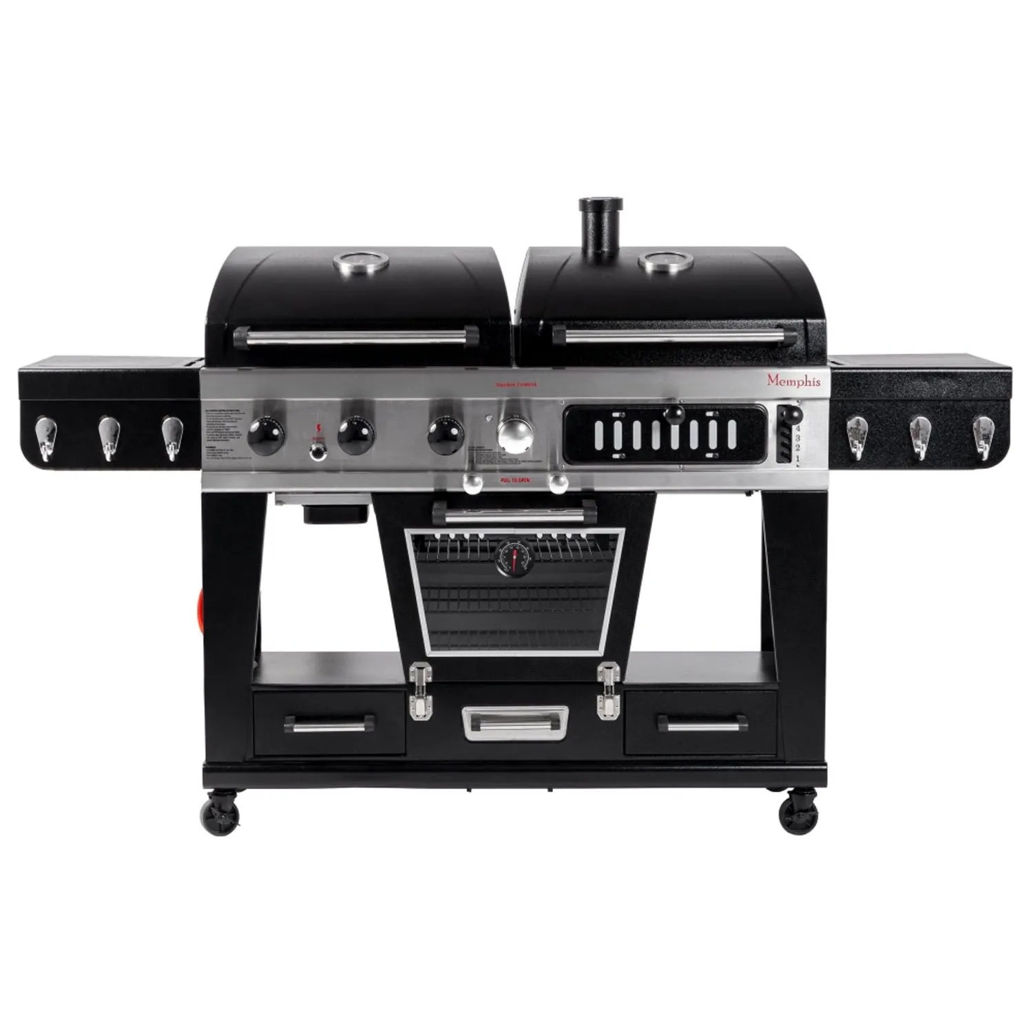 Landmann Grill gazowo-węglowy FALCON 4 z wędzarnią 3-palnikowy 8,79 kW + 1,650 W