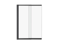 Parawan nawannowy rozsuwany Blade czarny 100 cm x 150 cm