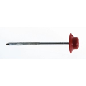 Czerwony gwóźdź Onduline do bitumicznych płyt falistych, opakowanie 100 szt.