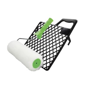 Zestaw wałków Vestan z kratką: Wałek, rama i czarna kratka do prac malarskich.