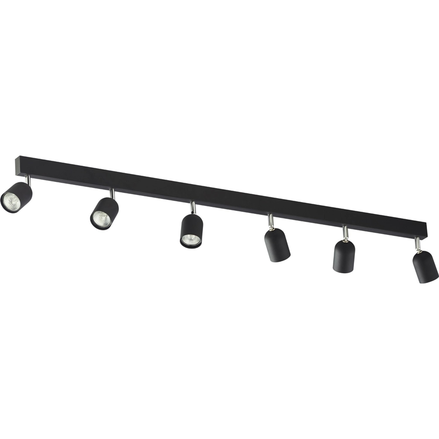 TK Lighting Listwa TOP czarna 6x10W GU10