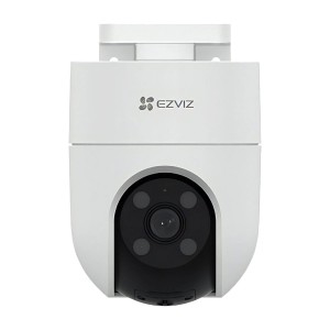 Biała kamera monitoringu zewnętrznego EZVIZ.