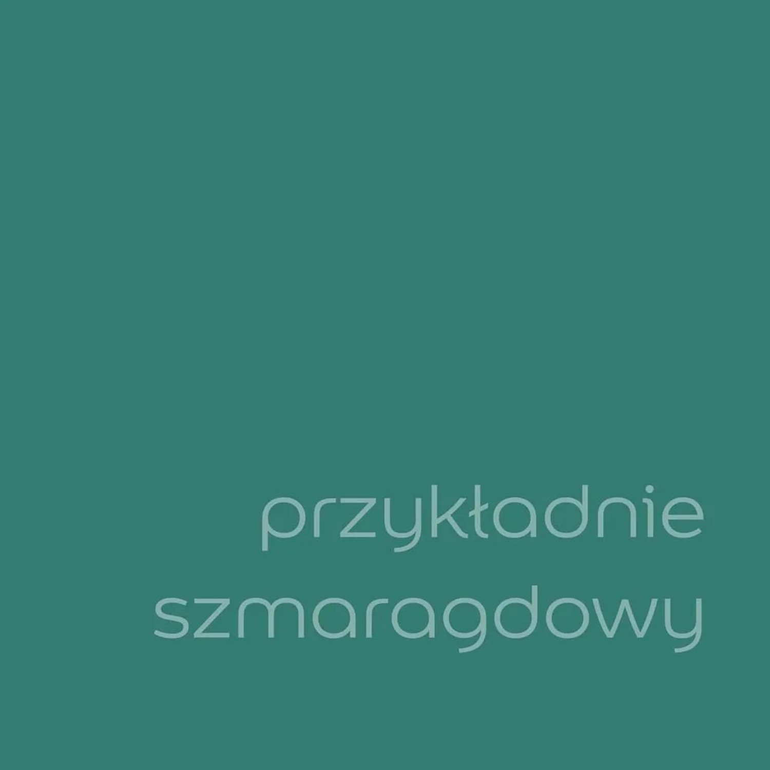 Próbka koloru t.b.t. Szmaragdowa zieleń do łazienek.