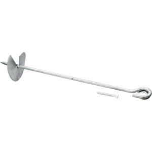 Kotwa gruntowa SwingKing 58 cm ze śrubą do sprzętu zabawowego w ogrodzie.
