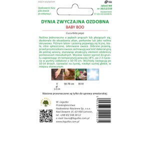 Legutko Dynia ozdobna Baby Boo biała 1g