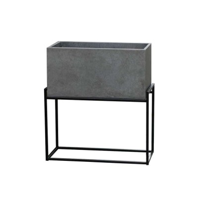 Donica Square na metalowej ramie - 60 x 29 x 29 cm