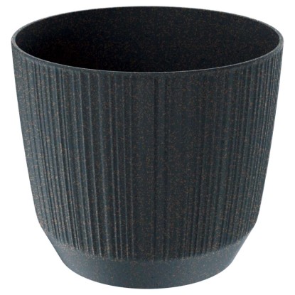 Prosperplast Doniczka Ryfo Wood antracyt - 15 cm