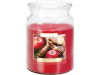 Świeca zapachowa słoik duży jabłko-cynamon