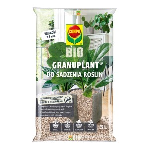 COMPO BIO Granuplant, granulat do sadzenia roślin, worek 3L do roślin domowych i balkonowych.
