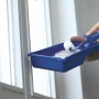 LUX Zestaw do malowania, 4 elementy: kuweta, kratka, uchwyt i wałek piankowy do lakierowania.