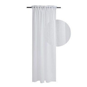 Biała, nieprzezroczysta zasłona z kategorii Zasłony i firany.