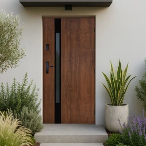 Pantor Drzwi zewnętrzne  stalowe MONACHIUM orzech 80P
