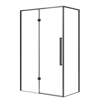 Kabina prysznicowa Largo 120 x 90 czarna L/P