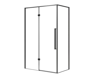 Kabina prysznicowa Largo 100 x 80 czarna L/P kupuj w OBI