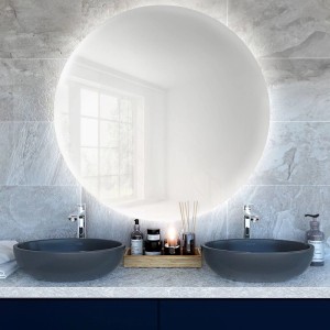Lustro LED Bright NoEdgesRound 70 cm Zimne 70x70 cm