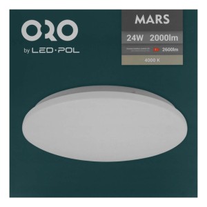 Biała, okrągła lampa sufitowa LED Plafony firmy t.b.t.