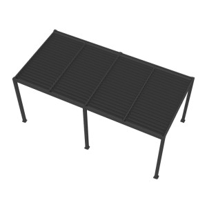 Pergola LUXE LED antracyt - 5,8 x 3 x 2,5 m