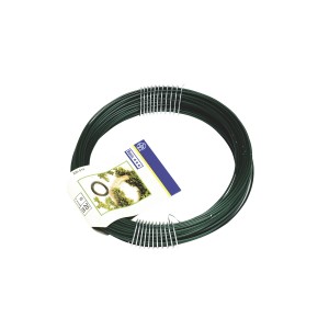 Zielony drut wiązałkowy, grubość 1,4 mm, długość 20 m, idealny do wiązania roślin i majsterkowania.