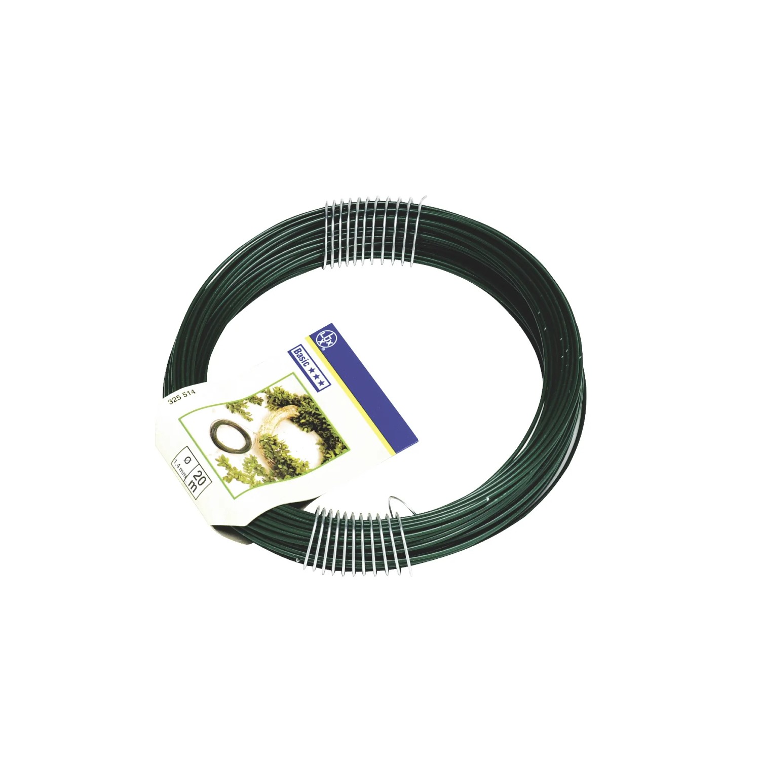 LUX-TOOLS Drut wiązałkowy Basic zielony 1,4 mm x 20 m
