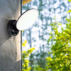 Goldlux Kinkiet ogrodowy LED OLAF 10W 4000K 1200lm IP44 czarny