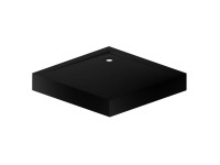 Durasan Brodzik kwadratowy CARO 90 czarny 90x90x14