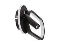 Candellux Kinkiet LED MONET owal 13W 3000-4000-6000K 800lm czarny