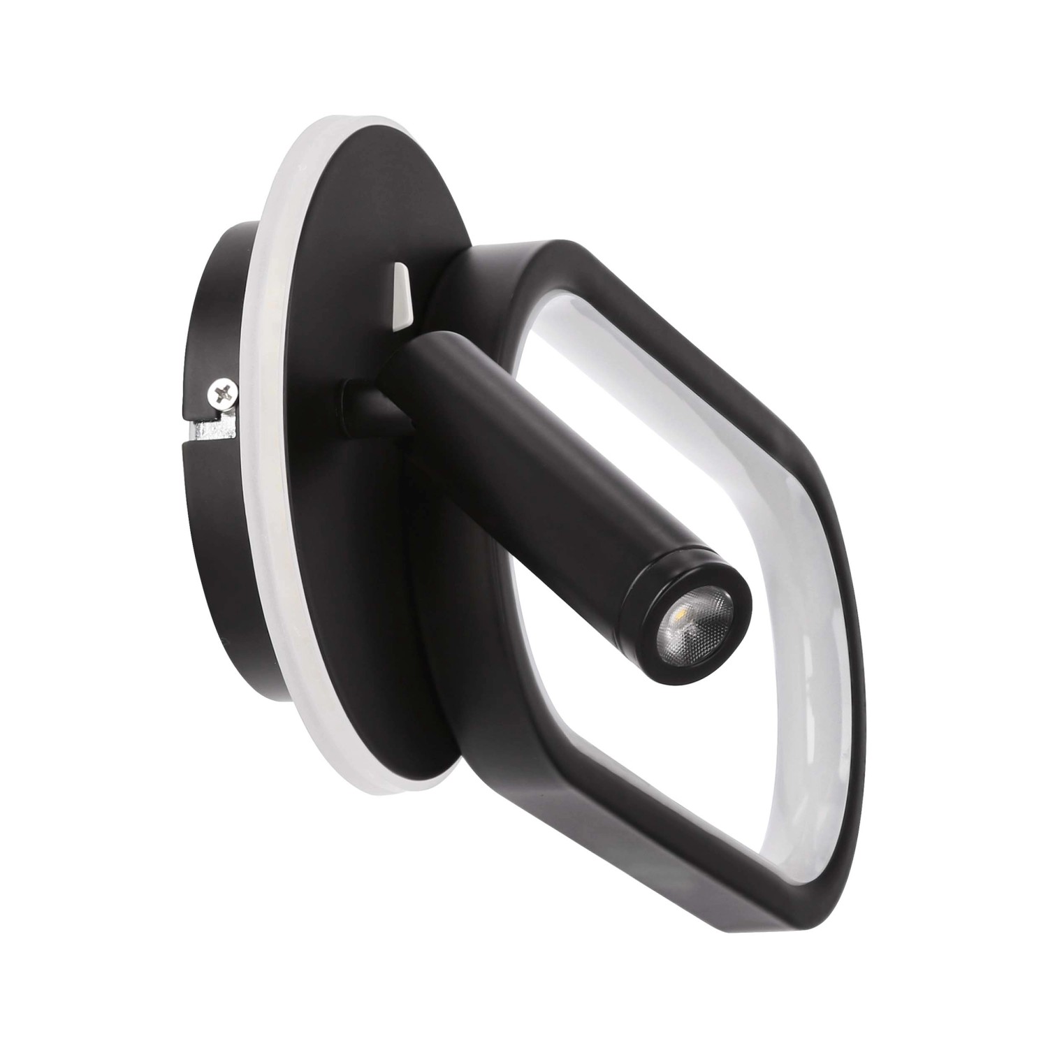 Candellux Kinkiet LED MONET owal 13W 3000-4000-6000K 800lm czarny