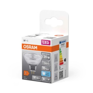 Żarówka LED Osram GU5.3 w opakowaniu. Światło LED do energooszczędnego oświetlenia.