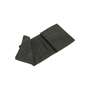 Czarna agrowłóknina, 5 m x 1,5 m, do stosowania w ogrodzie do zwalczania chwastów.