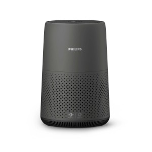 Szary oczyszczacz powietrza Philips do czystego powietrza w pomieszczeniu.