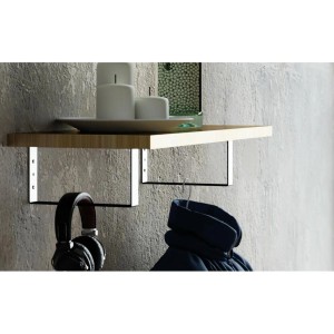 Agas Wspornik do półki model Urban czarny 200 mm