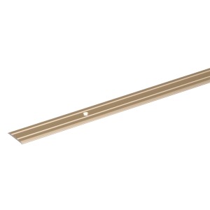 Aluminiowy profil wyrównujący podłogę, 1,8 mm x 25 mm x 900 mm, złoty.