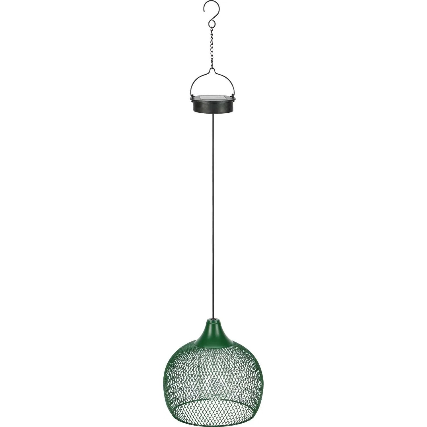 Lampa solarna wisząca OVADA ciepła biel 5LED IP44 zielona
