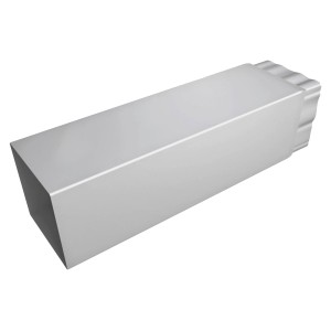 Kanał t.b.t., szara listwa z tworzywa sztucznego do kabli i przewodów.