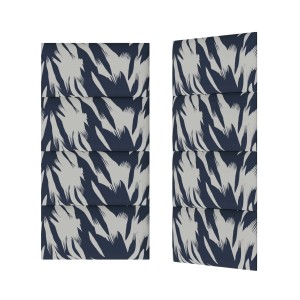 Dekoracyjne panele ścienne z abstrakcyjnym wzorem w kolorze niebieskim i szarym do dekoracji ścian.