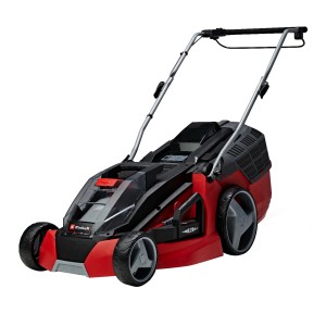 Akumulatorowa kosiarka Einhell Power X-Change GE-CM 43 Li z koszem i 2 akumulatorami.